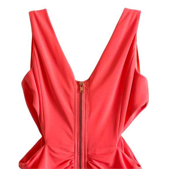 HAILEY LOGAN BY ADRIANNE PAPELL PINK CUT OUT BODYCON MINI DRESS - Picture 8 of 15